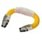 Flextron Gas Line Hose 1/2'' O.D.x18'' Len 1/2"x3/8" MIP Fittings Yellow Coated Stainless Steel Flexible FTGC-YC38-18D - alternate 1